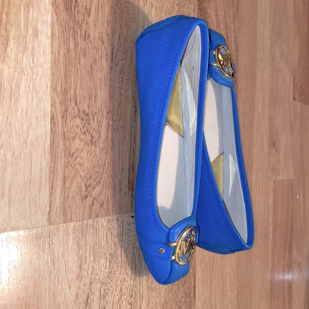 Blue Michael Kors Flats